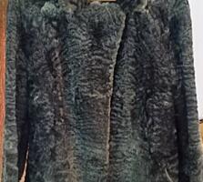 Б/у Женский полушубок 44/46р-р, каракуль натуральный.