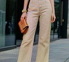 Джинсы женские, 97% хлопок, бежевые, новые, размер "L", "XL"