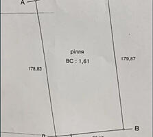 Продам фасадный участок 1.61 га Совиньон/ Зеленый Гай