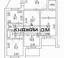 4кімн велика квартира Дарницький район, вул. Ревуцького 18А. ...