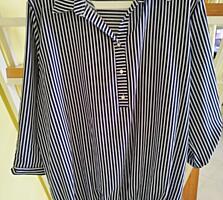 Блузка р-р 56, новая, ткань холодок. Все мерки на фото.