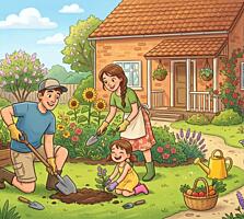 Семья снимет дом