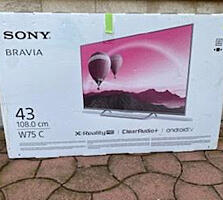 Televizor SONY Bravia, Smart TV, 43"-108 cm, functional, comanda voce