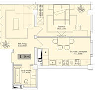 Se vinde apartament cu o odaie în complexul Estate Sunrise 3, ...
