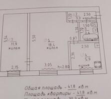 2х комнатная квартира в центре