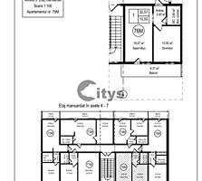 Apartament - 44  m²  , Chisinau