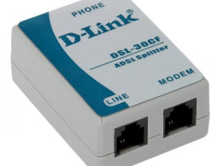 Сплиттер ADSL D-Link DSL-30CF/RS (1xRJ-11 на входе, 2xRJ-11 на выходе)