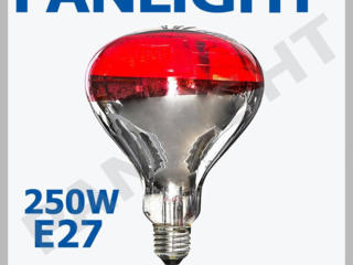 Лампа инфракрасная греющая, красная лампа, для прогрева, PANLIGHT, LED