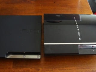 Sony Playstation 3 Slim 320GB, Прошита (Постоянная), 1 джойстик + Игры