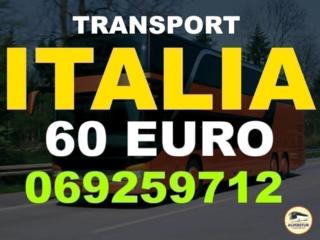 Transport Italia-Moldova-Italia in fiecare ZI! 24/24 Accesibili! 60 €