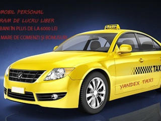 Yandex taxi cu autoturismul propriu sau de oficiu