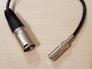 Переходник микрофона XLR М 3.5 мм Mini Jack 3.5 Ж