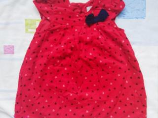 Красное платье на 3-6 месяцев