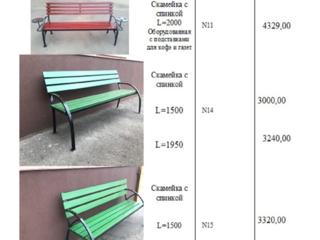 Изделия из металла. Наличие \ заказ. Скамейки, урны, почт. ящики и др.