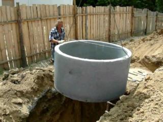 Доставка бетоных колец для канализации канализации под ключ копаем вручную