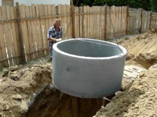 Доставка бетонных колец для канализации, канализации под ключ копаем вручную