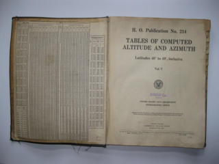Продам книгу "Таблицы вычисленной высоты и азимута", Вашингтон 1940 г