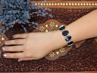Эксклюзивные браслеты с натуральными камнями, из серебра, из Индии!