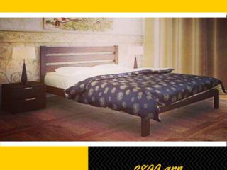 Кровать деревянная ольховая двуспальная из ольхи 1.60*2 м