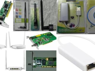 Продам новые: сетевые карты, USB WIFI свисток, WIFI роутер, репитер