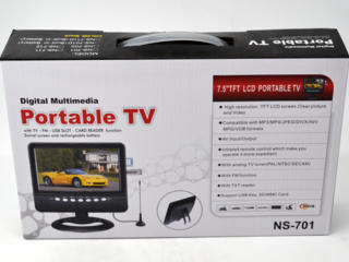 7-дюймовый портативный мини-телевизор Portable TV LCD NS-701