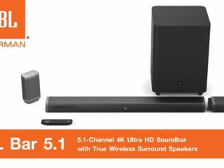JBL Bar 5.1 Channel 4K Ultra HD Soundbar with True Wireless Surround S