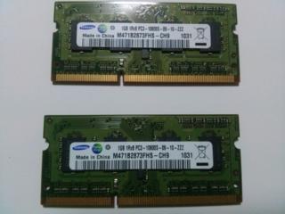 Оперативная память DDR 3, планки 1гб 2шт