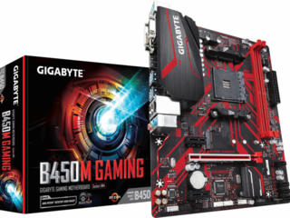 GIGABYTE B450M GAMING Socket AM4 AMD B450 Dual 2xDDR4-3200 mATX