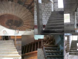 Изготовление бетонной лестницы