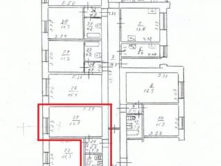 Комната в коммуне 18 м. со своим санузлом на Затонского 137604
