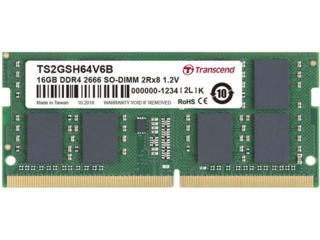 SODIMM RAM Transcend 16GB / DDR4 / 2666MHz / PC21300 / CL19 /