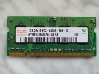 Оперативна память для ноутбука 1gB Hynix SODIMM DDR2-800