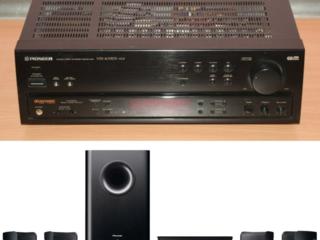 Ресивер Pioneer 5.1, новые колонки и активный сабвуфер Pioneer