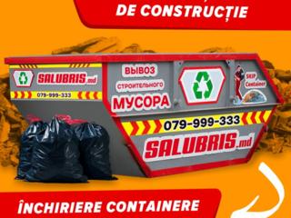 Вывоз строительного мусора - контейнер для мусора - SALUBRIS. MD