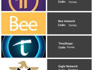 Pi network, bee network, TimeStope, eagle Network