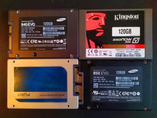 SSD 120 Gb, 240 Gb.
