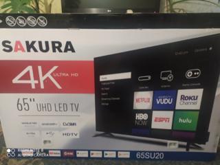 Срочно продаю новый led телевизор sakura 65su20 в упаковке