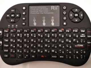 Беспроводная клавиатура Rii mini i8+ с подсветкой. Новая