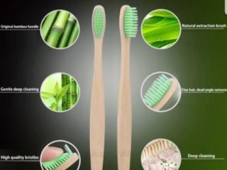 Periute de dinti eco, naturale, din bambuc