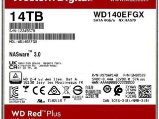 WesternDigital Caviar Red Plus NAS WD140EFGX / 3.5" HDD 14.0TB