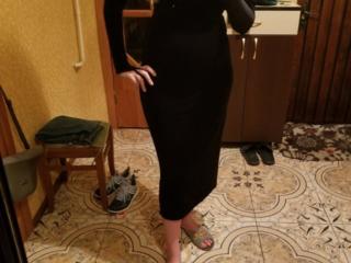 Итальянское Чёрное Платье, размер M. Перчатки и накидка