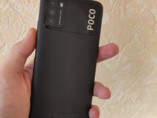 Продам в идеальном состоянии бу телефон Poco M3 4/64, цвет черный