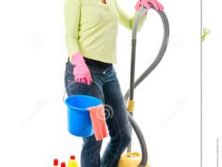 Уборщица в банк, утро/вечер