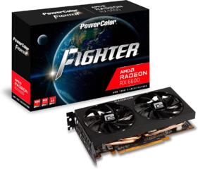PowerColor Fighter AMD Radeon RX 6600 8GB GDDR6 Лучше RTX 3060 (НОВАЯ)