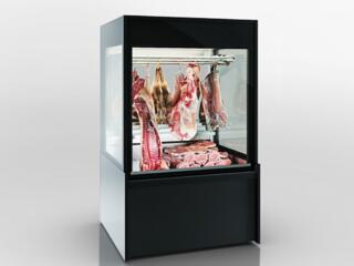Специализированная витрина для продажи свежего мяса на крюках