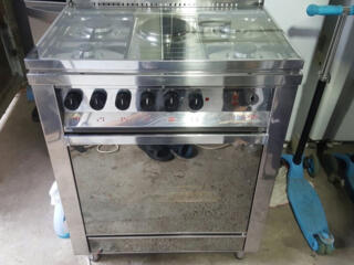 Комбинированная газовая плита, полная нержавейка, Италия