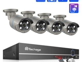 Комплект видеонаблюдения Techage, 8 каналов, 3 Мп, H. 265, HD, POE, 1