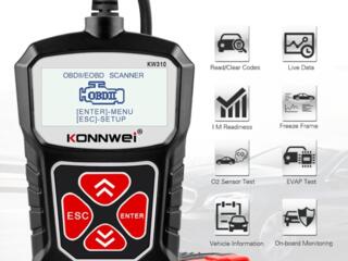 KW310 автомобильный полный OBD2 сканер для авто диагностический OBD 2