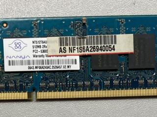 DDR2 для ноутбука 512 Мб