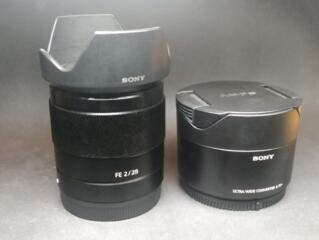 Sony FE 28mm f2 + широкоугольный конвертер 21mm (SEL075UWC)